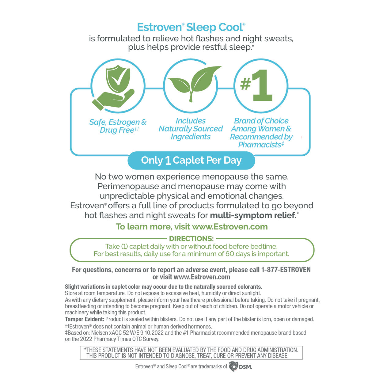 Estroven Sleep back product label